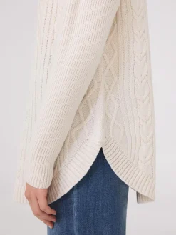 Multi-Cable Turtleneck Sweater