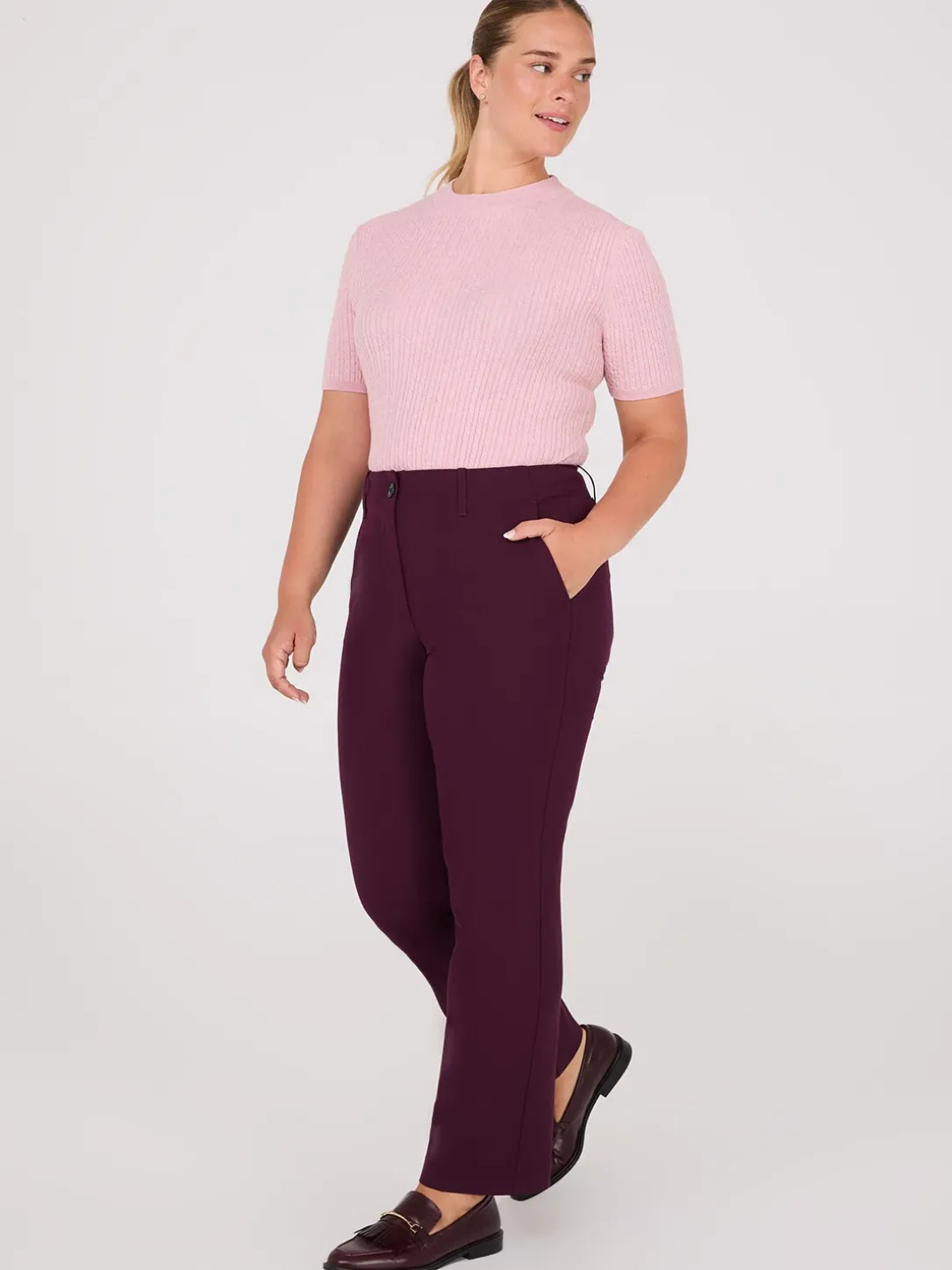 No Waistband Straight Leg Pants