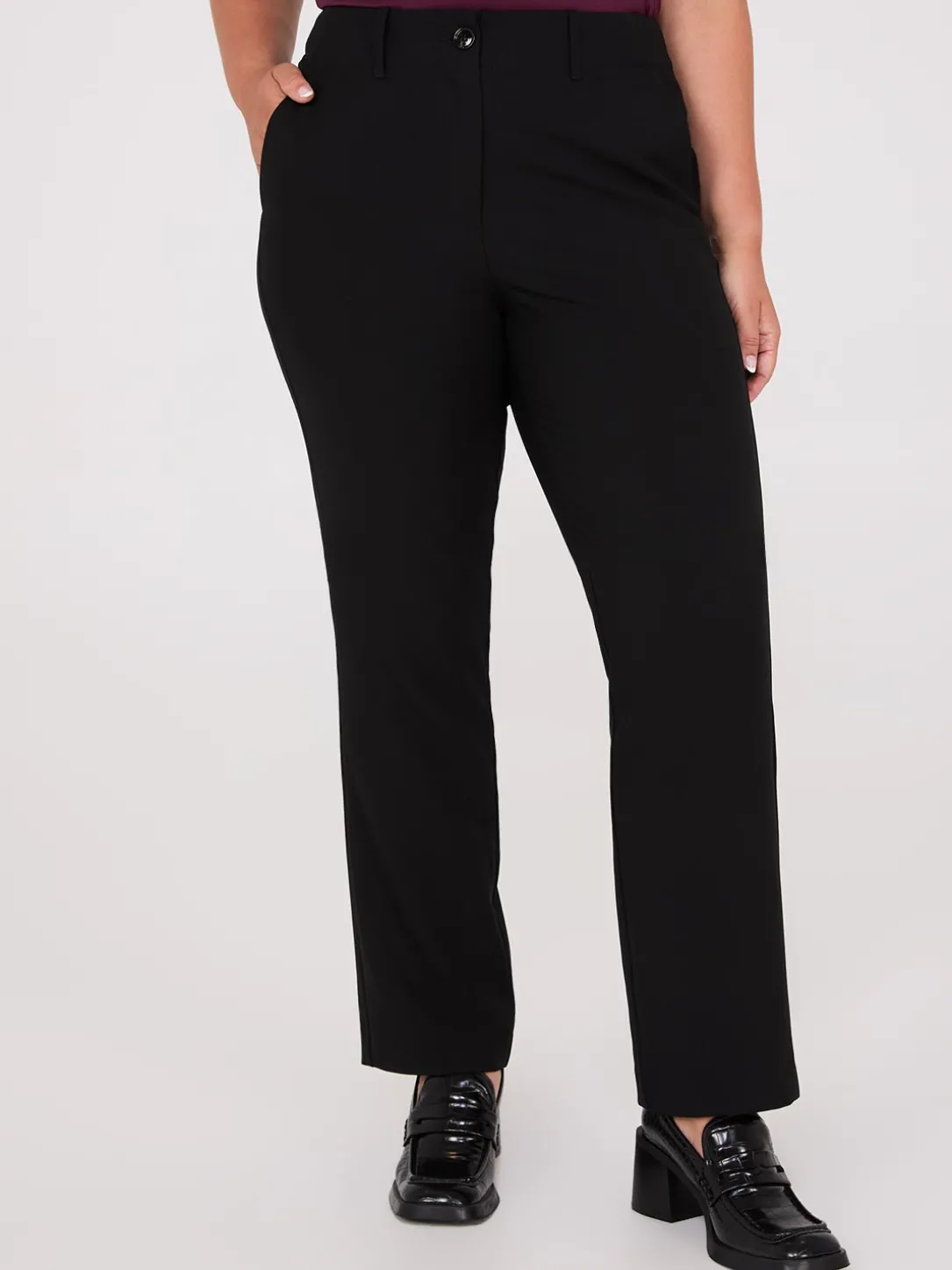 No Waistband Straight Leg Pants