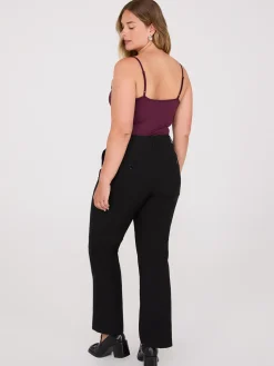 No Waistband Straight Leg Pants