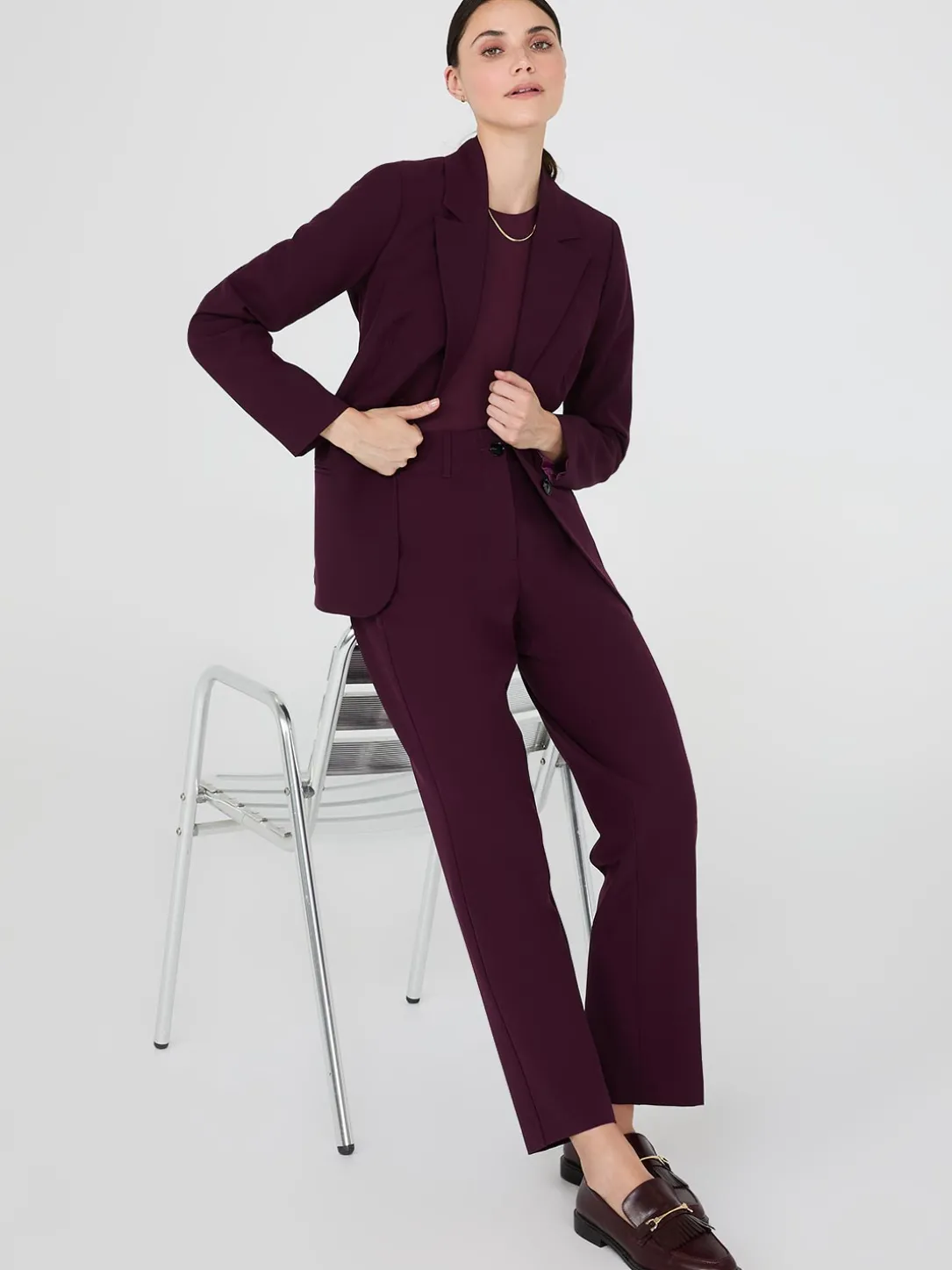 No Waistband Straight Leg Pants