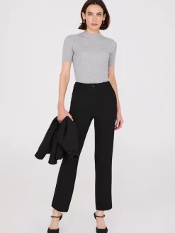 No Waistband Straight Leg Pants