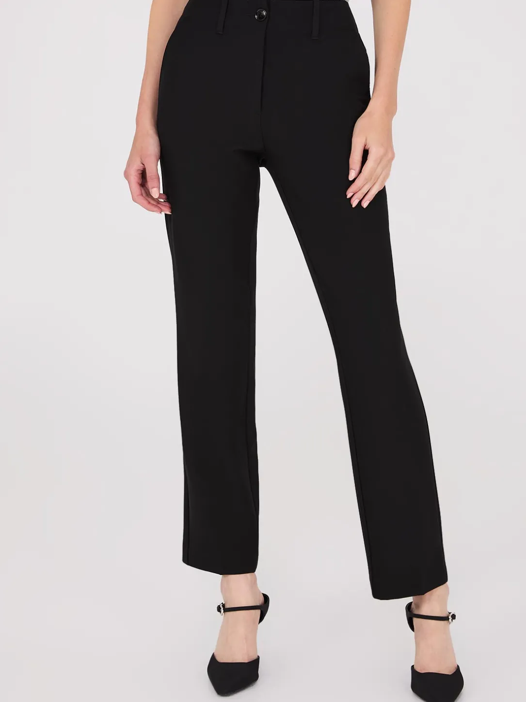No Waistband Straight Leg Pants