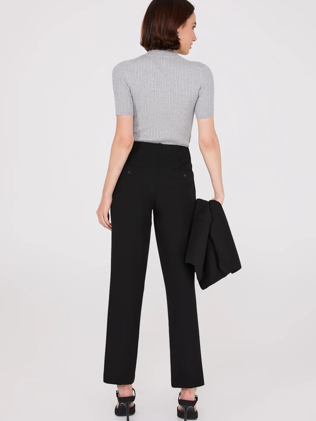 No Waistband Straight Leg Pants