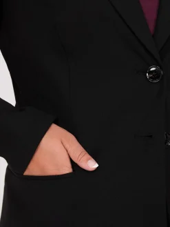Notch Collar 2-Button Blazer