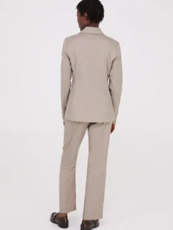 Notch Collar 2-Button Blazer