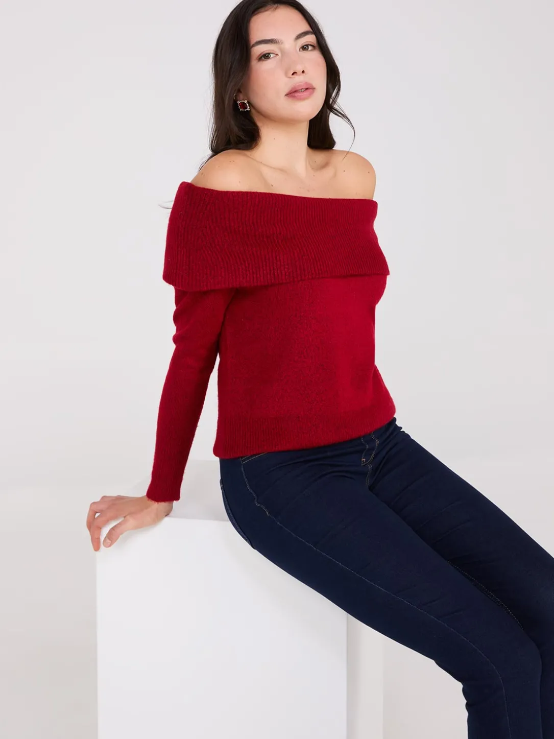 Off-The-Shoulder Sweater