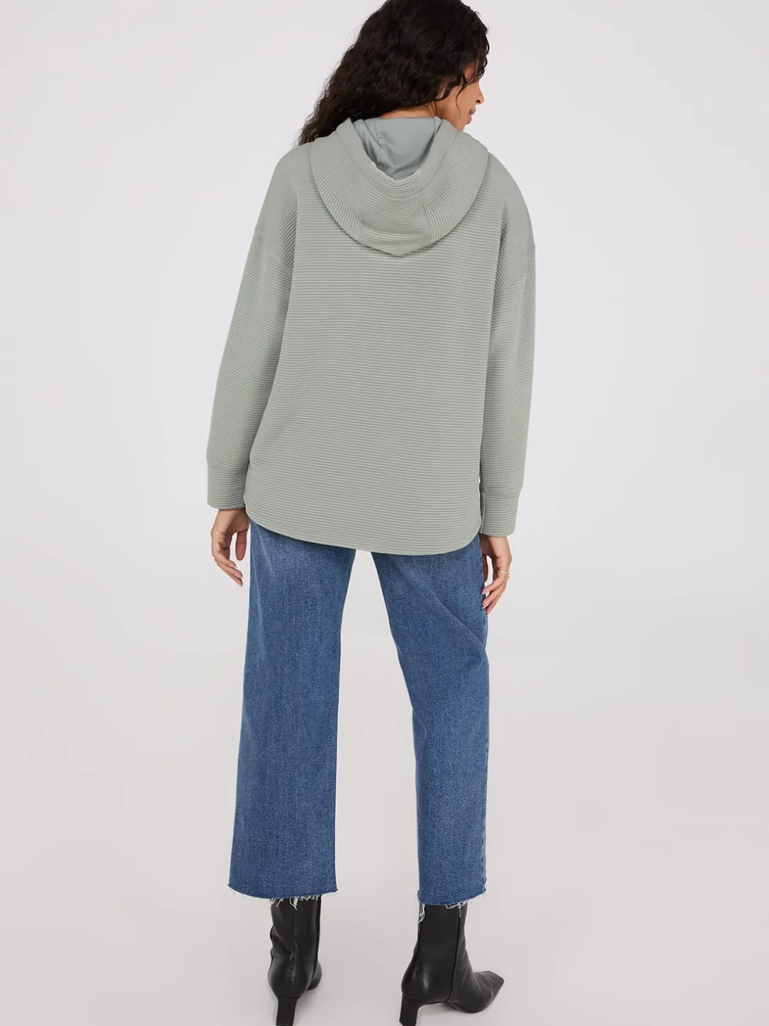 Ottoman Ribbed Hoodie