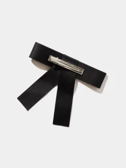 2-Pack Black Bow Hair Clips