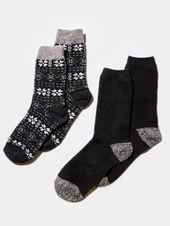 2-Pack Mixed Holiday Socks
