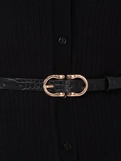 2-Pack Of Double Horseshoe Buckle Belts