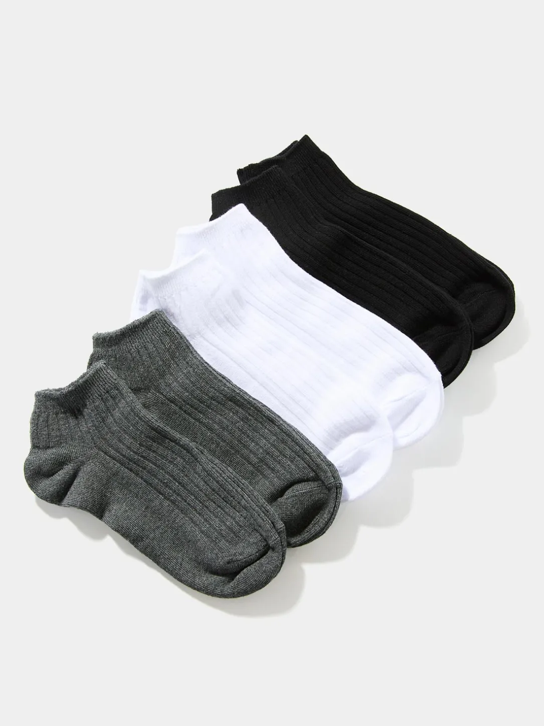 6-Pack Of Multicoloured Ribbed Socks