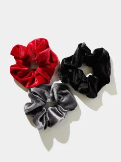 3-Pack Velvet Scrunchies