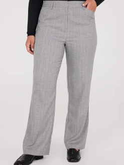 Pinstripe Straight Leg Pants
