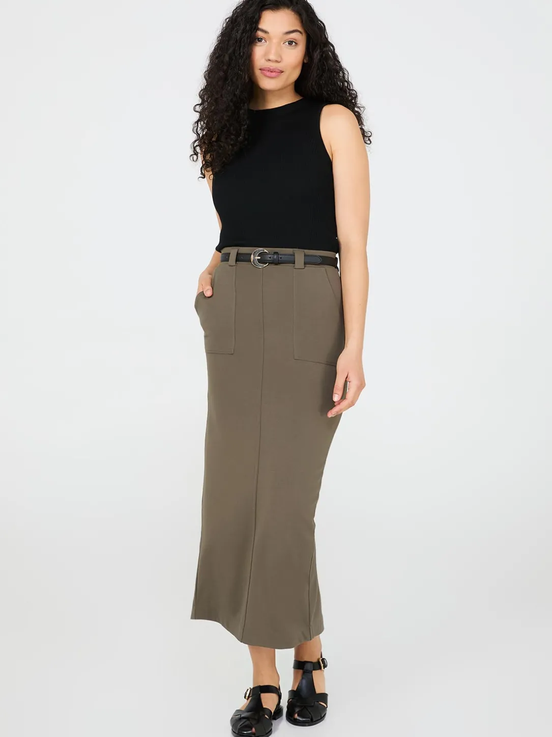 Porkchop Pocket Column Skirt