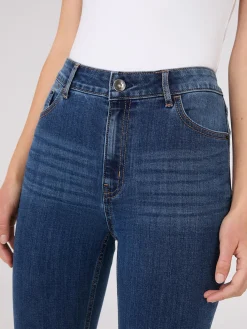 Rhinestone Embellished Slim Leg Jeans