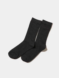 Ribbed Crew Socks
