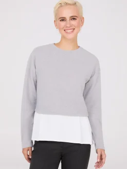 Ribbed Melange 2-Fer Top