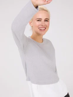 Ribbed Melange 2-Fer Top