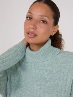 Ribbed Turtleneck Sweater