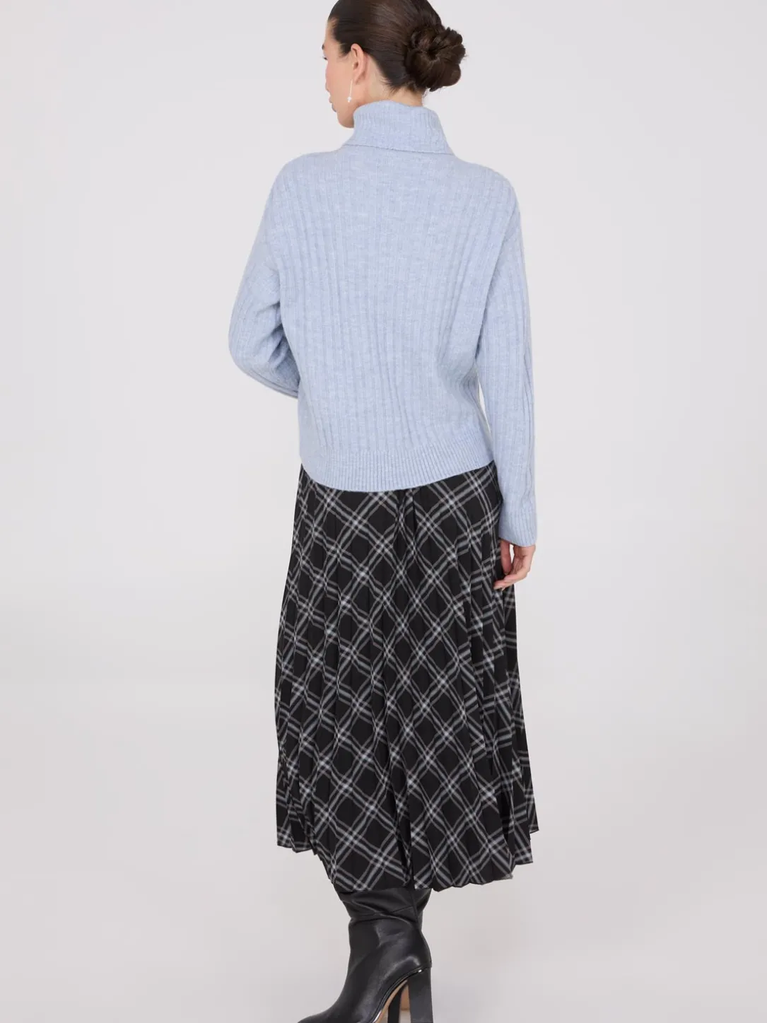Ribbed Turtleneck Sweater