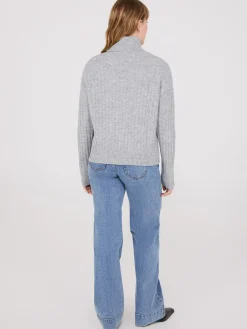 Ribbed Turtleneck Sweater