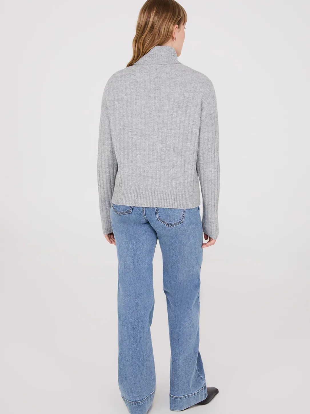 Ribbed Turtleneck Sweater