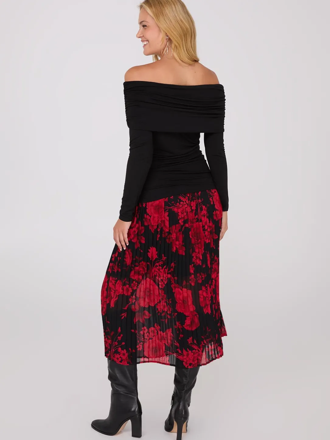 Ruched Off-The-Shoulder Top