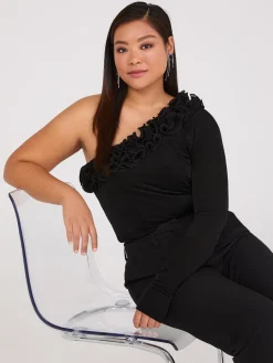 Ruffle One-Shoulder Top