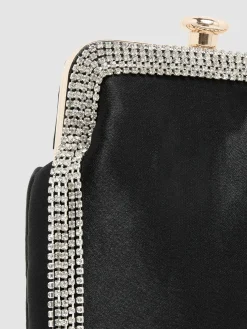 Satin Pouch With Chain Handle