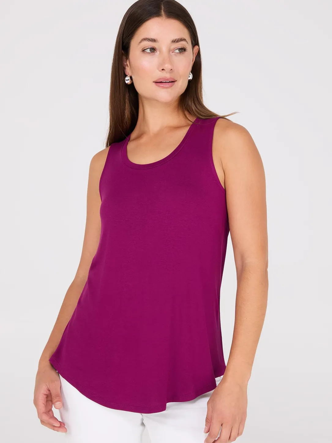 Scoop Neck Swing Tank Top