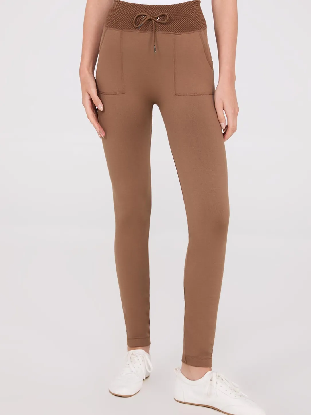 Seamless Leggings With Drawstring Waistband
