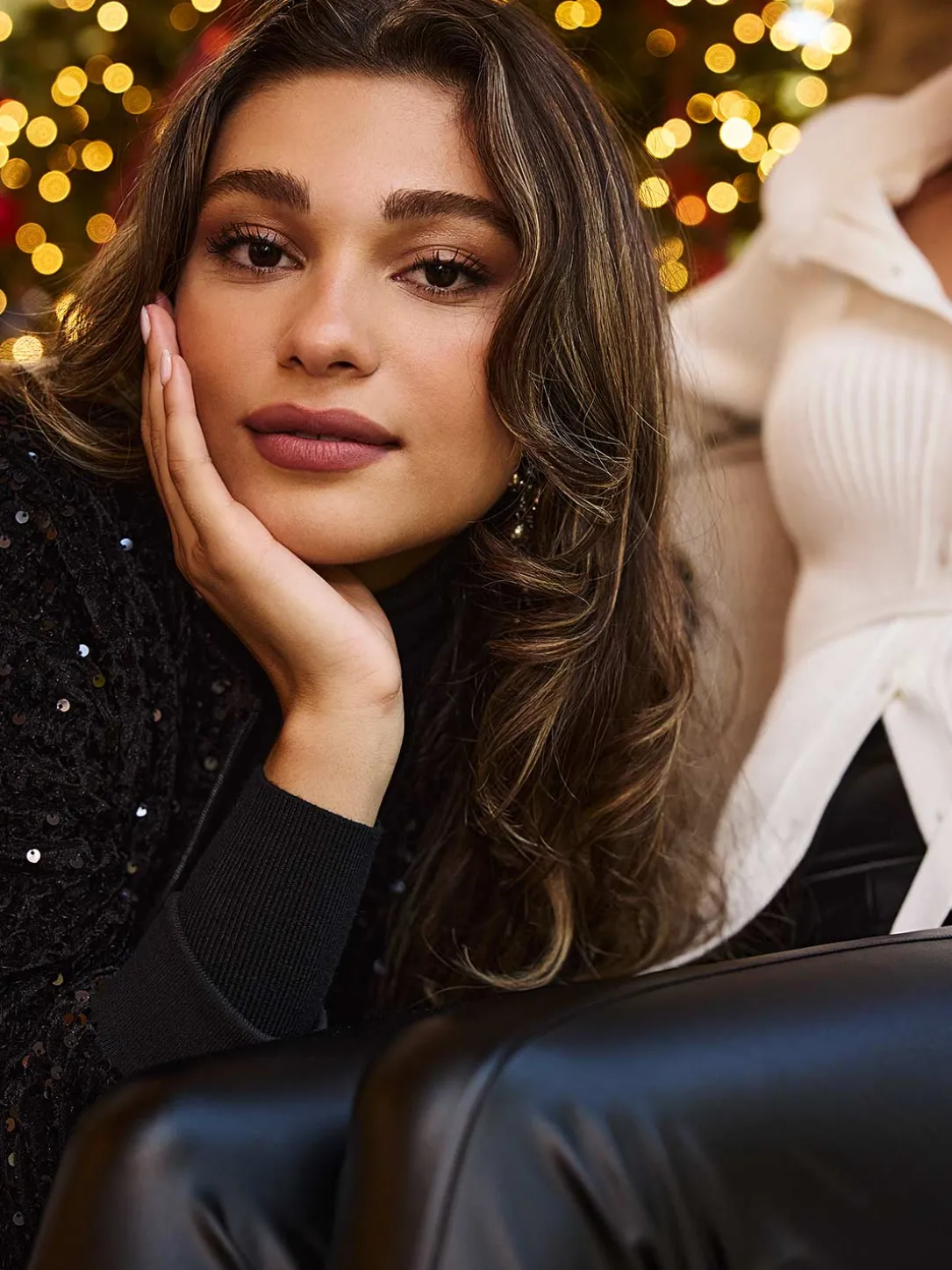 Sequin Velvet Bomber Jacket