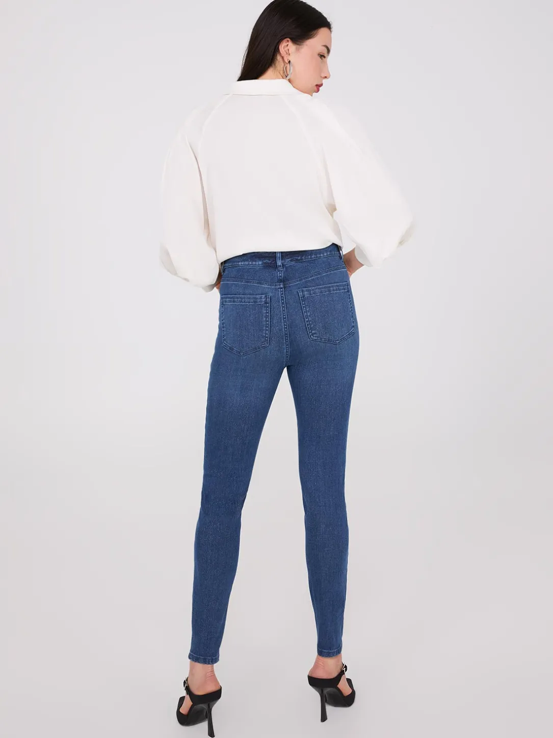 Shimmer Skinny Leg Jeans