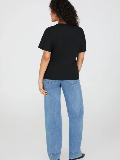 Short Dolman Sleeve V-Neck T-Shirt