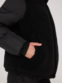 Short Shearling Puffer Jacket