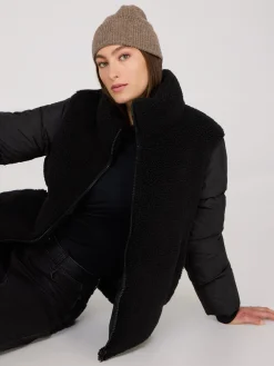 Short Shearling Puffer Jacket