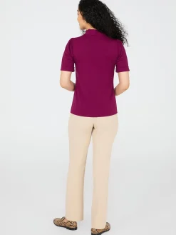 Short Sleeve Tie-Neck Top