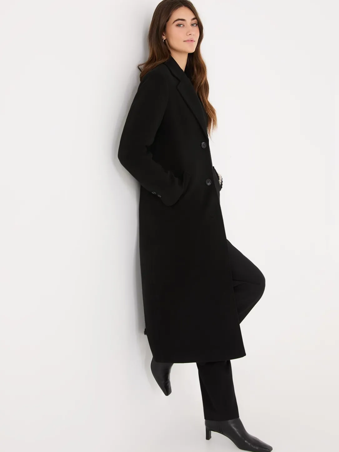 Single-Breasted Maxi Coat