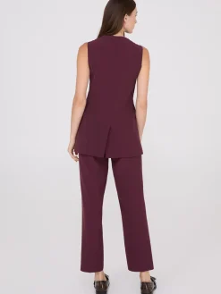 Sleeveless 3-Button Blazer