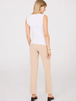 Sleeveless Pleated Crossover Top