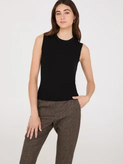Sleeveless Ribbed Sweater