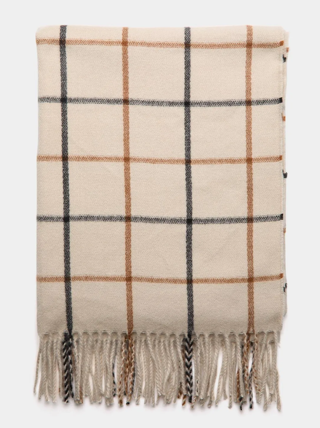 Soft Brushed Check Plaid Scarf