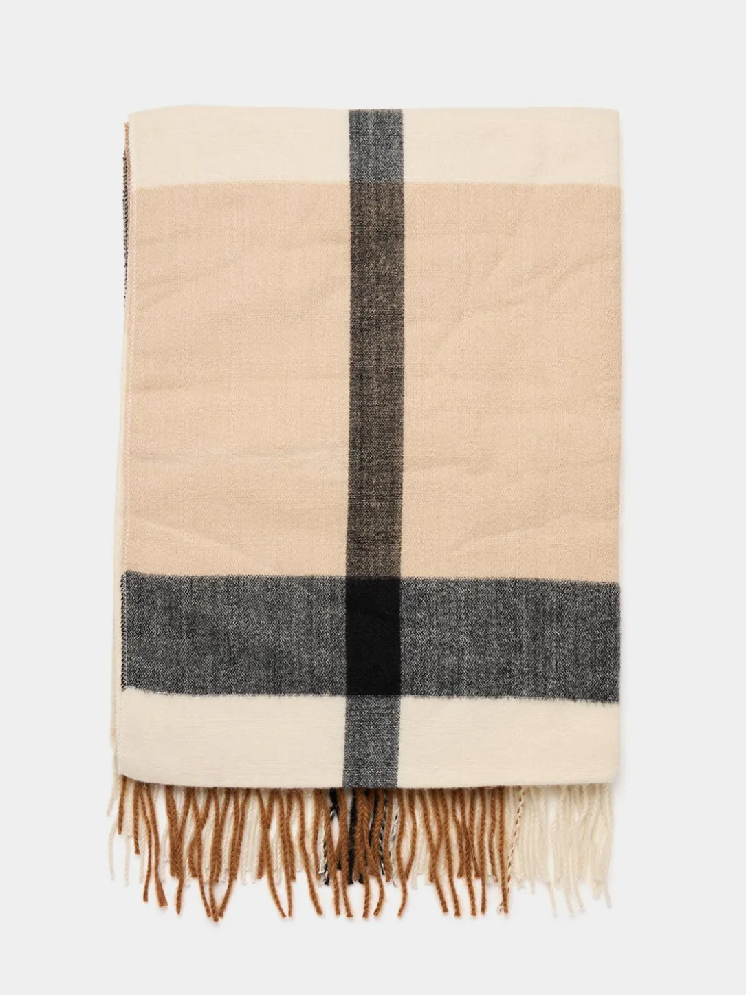 Soft Brushed Degrade Check Scarf