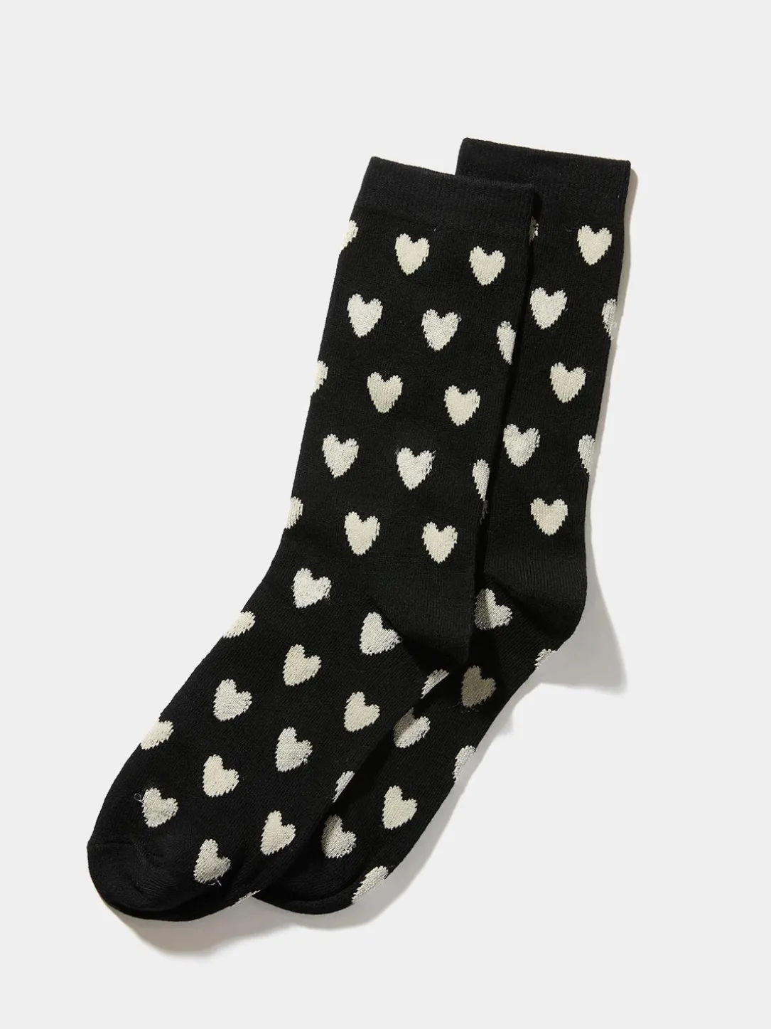 Sparkle Heart Crew Socks