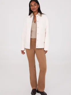 Straight Leg Twill Trousers
