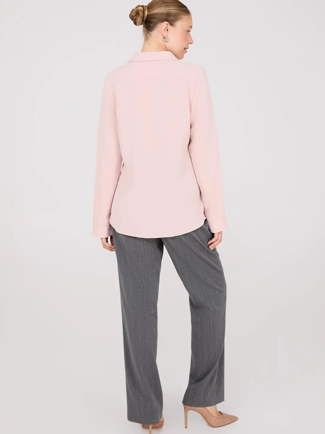 Textured Utility Pocket Blouse
