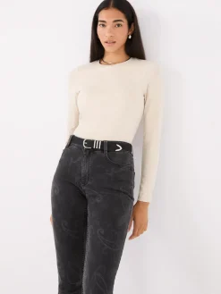 Thin Faux Leather Belt