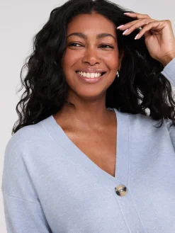 V-Neck Knit Cardigan