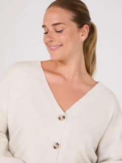 V-Neck Knit Cardigan